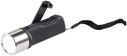 Dynamo Taschenlampe Lunartec mit Kurbelaufladung und LED