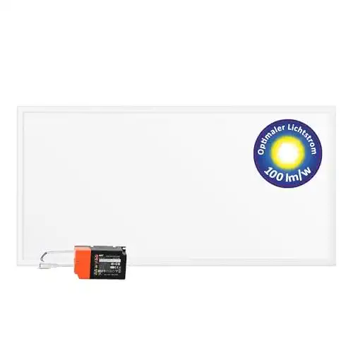LED Panel 120×60 cm Lecom Deckenleuchte flach neutralweiß