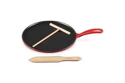 Le Creuset Gusseisen-Crêpespfanne für alle Herdarten
