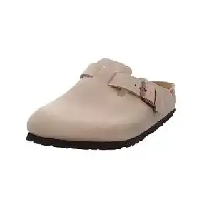 Birkenstock Boston Leder Clogs für Unisex in Braun