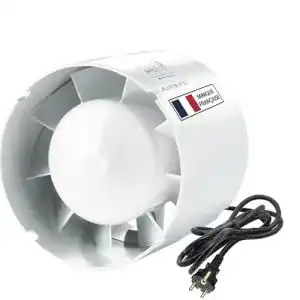 Rohrventilator Airope Kanal Inline-Abluftventilator 125 mm 190 m³/h
