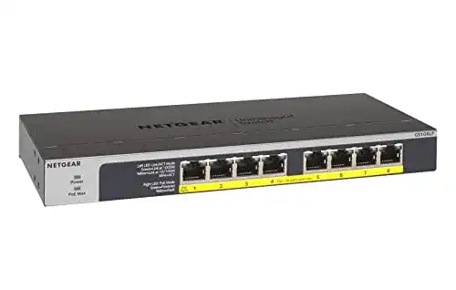 Netgear GS108LP PoE Switch 8 Port Gigabit Ethernet