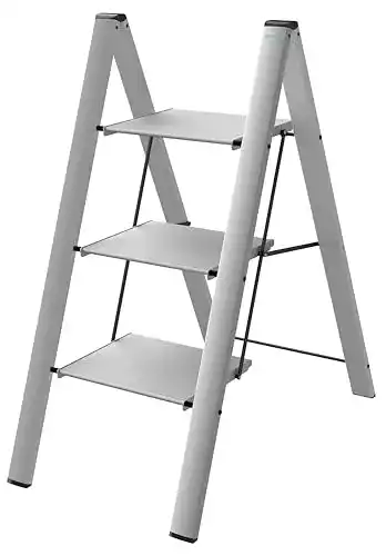 Aluleiter Colombo Anodized Aluminium Leiternstuhl Leonardo 3
