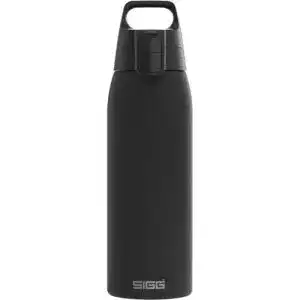 Sigg Edelstahl Trinkflasche Shield One Black 1L Auslaufsicher und BPA-frei