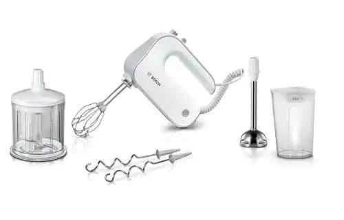 Bosch Handmixer mit Rührbesen und Knethaken, 500 W, MFQ4080