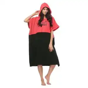 Surf-Poncho Vulken Bademantel mit Kapuze für Wassersport