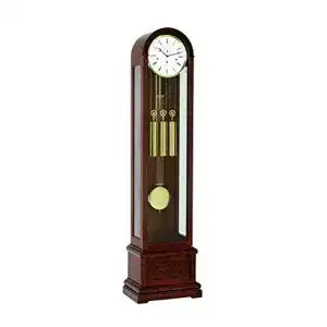 Antike Standuhr von Hermle Uhrenmanufaktur aus Holz in Braun
