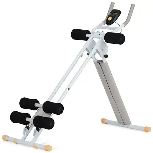 Bauchtrainer SportPlus klappbar für Zuhause – Bauchmuskeltrainer