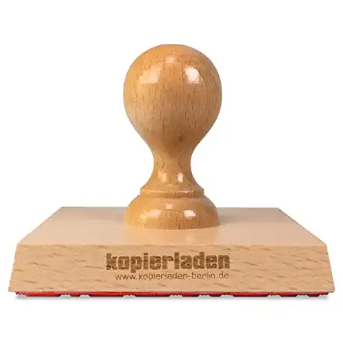 Motivstempel Großer Holzstempel 100 x 100 mm für individuelle Gestaltung