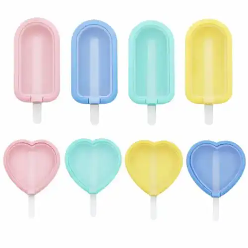 FANXIYA 8er Set Mini Silikon Eisformen für Kinder