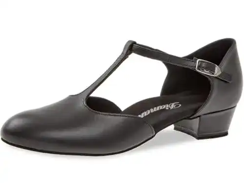 Tanzschuhe für Damen Diamant 053-029-034 Standard und Latein in Schwarz