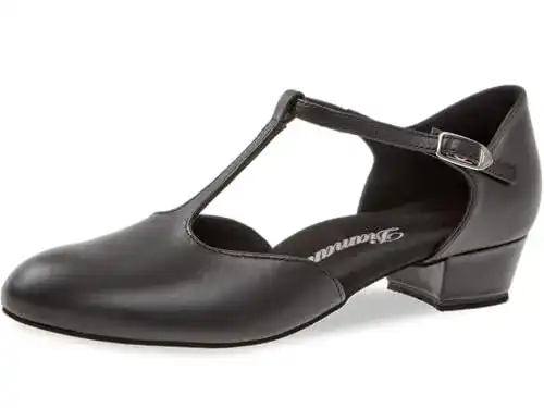 Tanzschuhe für Damen Diamant 053-029-034 Standard und Latein in Schwarz