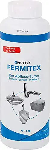 Fermitex Rohrreiniger Pulver 1 kg – chemischer Abflussreiniger