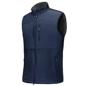 Softshell-Weste für Herren – Wasserdichte Outdoorjacke in Blau