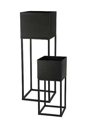 Blumenständer Spetebo Metall Blumentopf Ständer im 2er Set