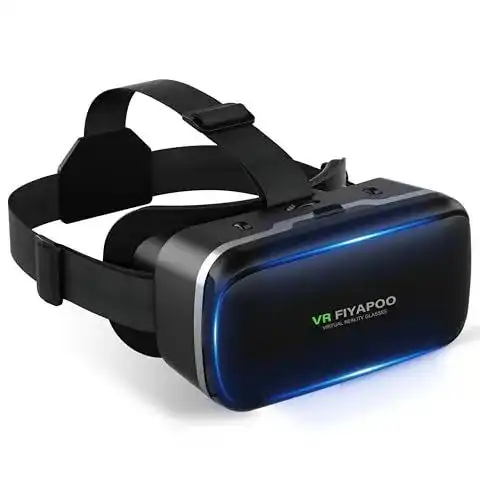 Smartphone VR Brille Fiyapoo 3D für Handy Kompatibel mit Android und iOS