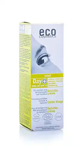 Getönte Tagescreme Eco Cosmetics mit Lichtschutzfaktor 15