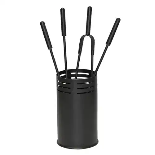 Kaminbesteck raik 21.02.769.2, 4-teilig in Schwarz, 61 cm