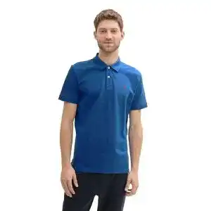 TOM TAILOR Herren Slimfit Poloshirt aus Piqué-Baumwolle