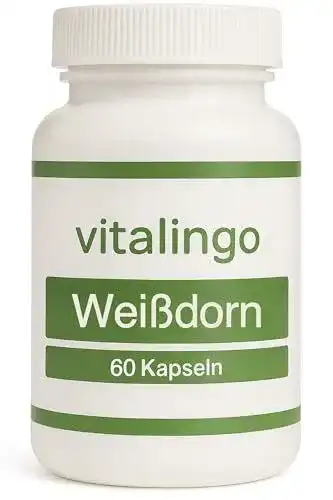 Weißdorn-Kapseln Vitalingo – 60 Kapseln mit 583mg Inhaltsstoffen