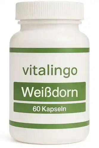 Weißdorn-Kapseln Vitalingo – 60 Kapseln mit 583mg Inhaltsstoffen