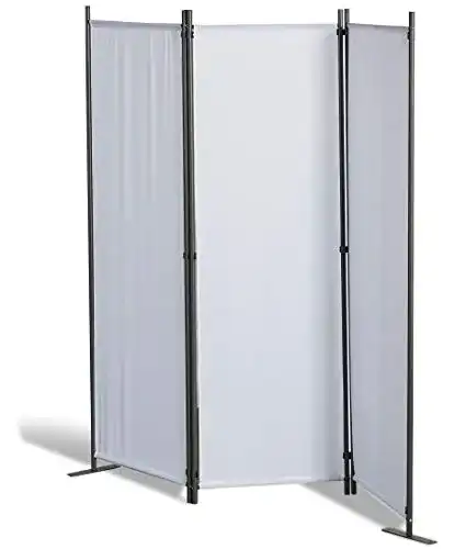 Paravent Grasekamp 165×170 cm dreiteilig als Sichtschutz und Raumteiler