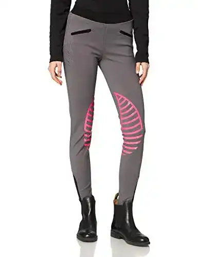 Reithose Damen HKM 9228 Reitleggings Starlight mit Silikonkniebesatz