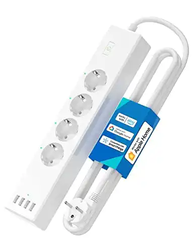 Meross Smart Steckdosenleiste mit Wandmontage und USB-Anschlüssen