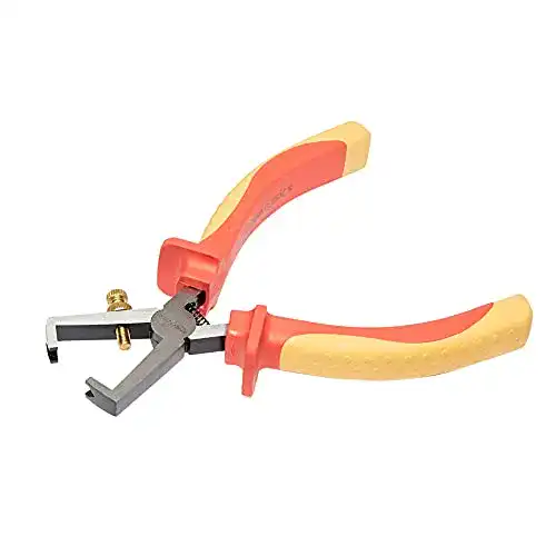 Abisolierzange von Amazon Basics, VDE-zertifiziert, isoliert bis 1000 V, 15,24 cm lang