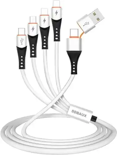 Multi-Ladekabel SDBAUX 3A 1,2 Meter mit 6 Anschlüssen