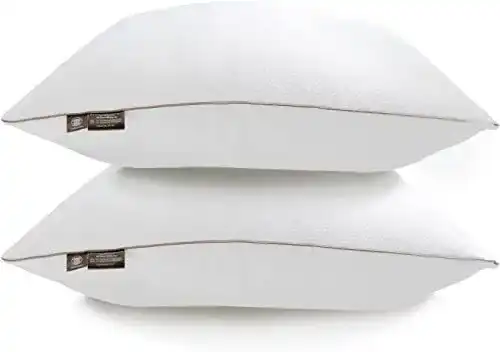 Bambus-Kissen Makimoo Premium 2-Pack Schlafkissen mit Mikrofaserfüllung