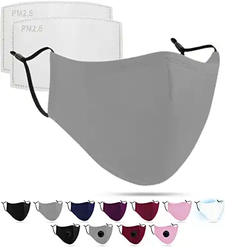 Mundschutz Maske Luftty Premium grau für die Community
