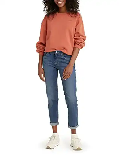 Levi’s Damen Mid Rise Boyfriend Jeans in Lapis Gem