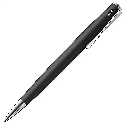 Lamy Kugelschreiber Studio Black eleganter Kugelschreiber aus Edelstahl