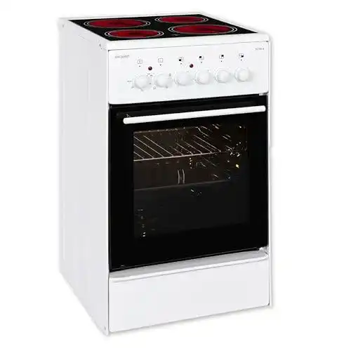 Exquisit Standherd 50 cm mit Glaskeramik Kochfeld und Backofen