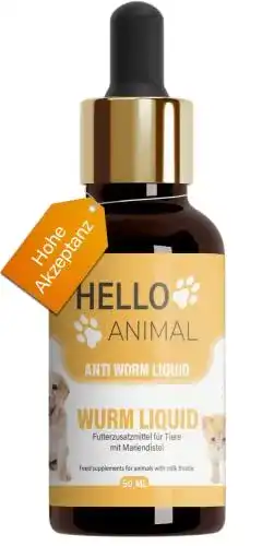 Wurm Liquid für Hunde, Katzen und andere Tiere – 50 ml
