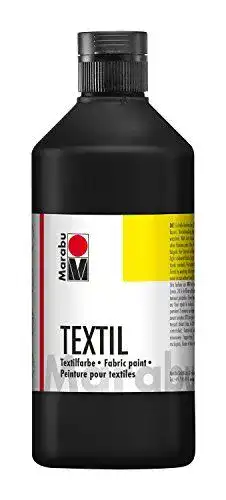 Textilfarbe Schwarz Marabu 17160075073 – Stoffmalfarbe für helle Stoffe