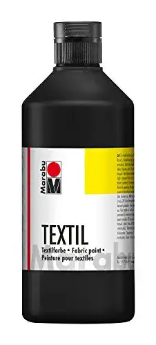 Textilfarbe Schwarz Marabu 17160075073 – Stoffmalfarbe für helle Stoffe