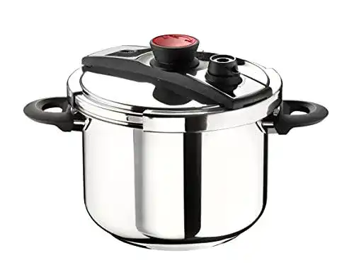 Schnellkochtopf 6 Liter Pintinox Pro Druckkochtopf aus Edelstahl