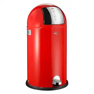 Wesco Kickboy Abfallsammler 40 L aus Metall in Rot
