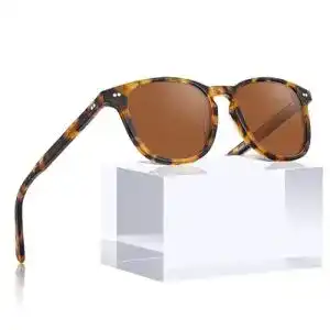 Carfia Damen Sonnenbrille mit polarisierten Gläsern und Vintage Acetatrahmen