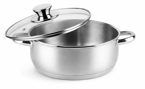 Kochtopf 20 cm VIER CI20 Induktion aus Edelstahl 18/10