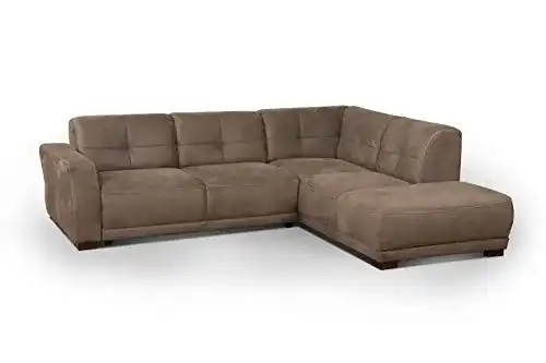 Ecksofa Cavadore Modeo Schlafsofa mit Federkern und Ottomanen