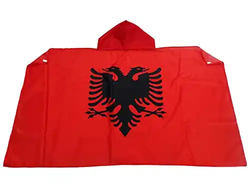 Albanien Flagge AZ FLAG, Umhangflagge Albanien 150×90 cm