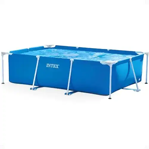 Intex Rectangular Frame Pool 300 x 200 x 75 cm in Blau