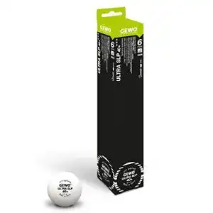 GEWO Ultra SLP Tischtennisbälle – 3 Sterne Wettkampf-Bälle im 6er Pack