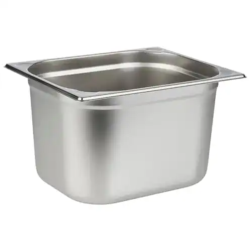 GN-Behälter Aps 81208 1/2 aus Edelstahl mit Abmessungen und Volumen