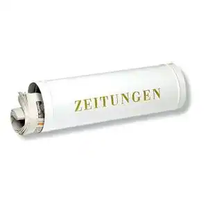 Zeitungsrolle Burg-Wächter mit Seitendeckel aus verzinktem Stahl