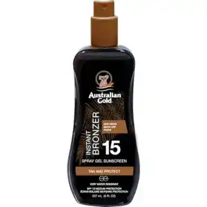 Australian Gold Sonnenschutz Spray mit Bronzer SPF 15, 237 ml