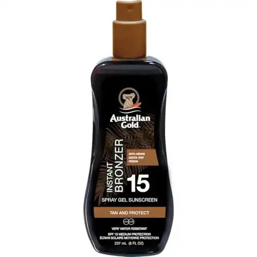 Australian Gold Sonnenschutz Spray mit Bronzer SPF 15, 237 ml
